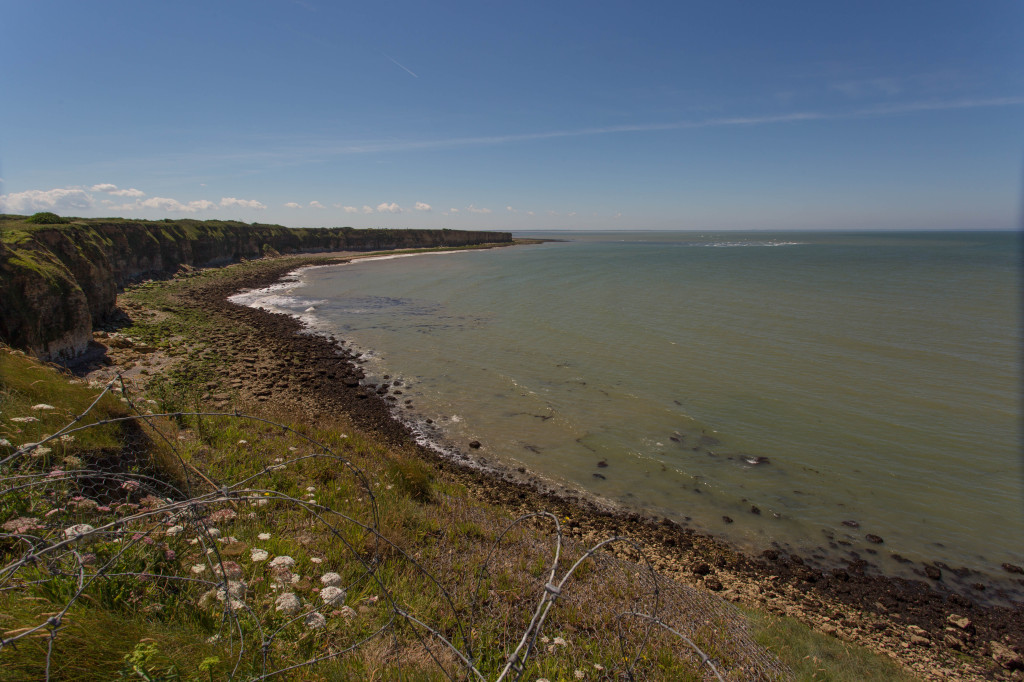 Utah beach from Pointe du Hoc.