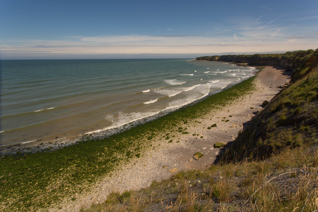 Omaha beach from Pointe du Hoc.