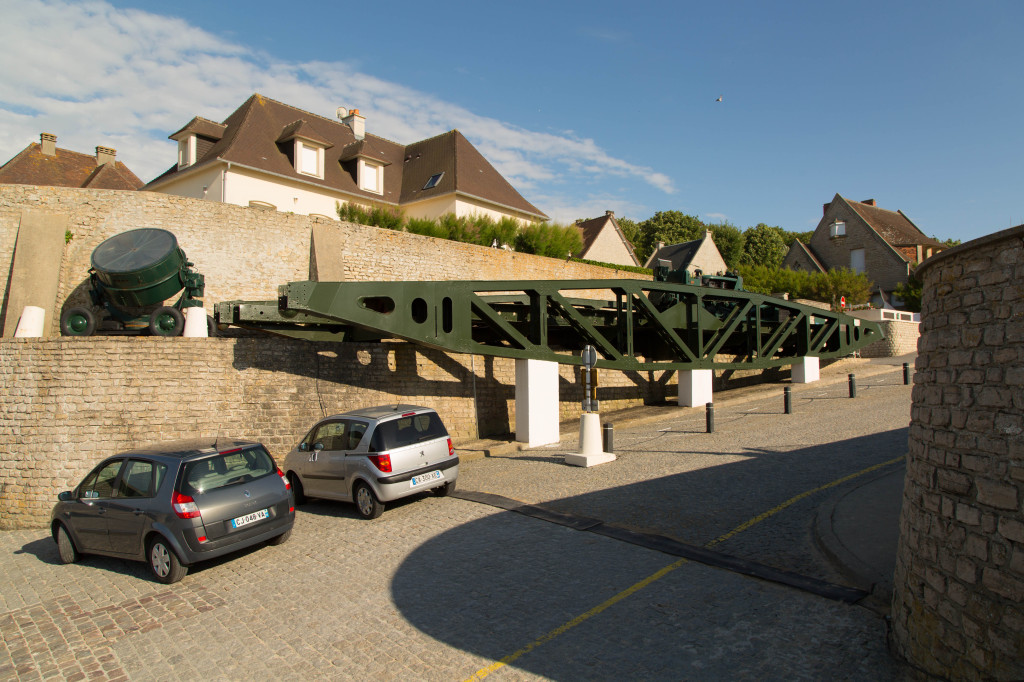 Part of the bridge from the Mulberry Harbor at Arromanches.