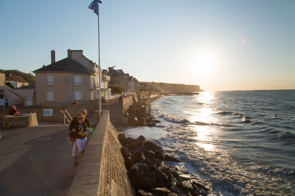 Kim and Sydney in Arromanches-les-Bains.