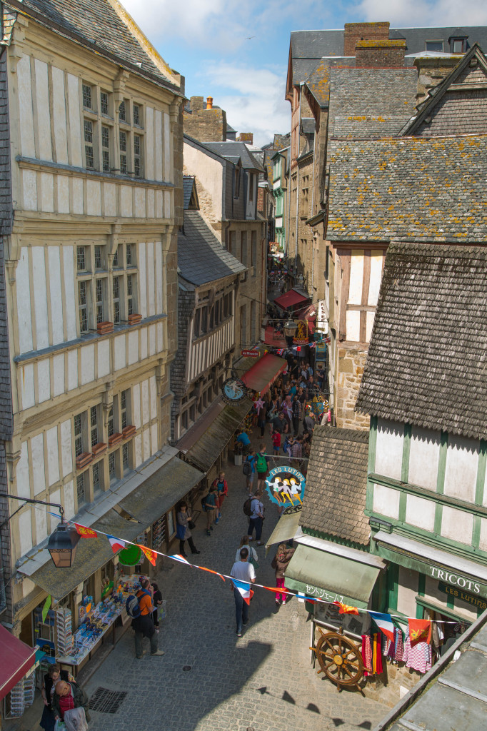 The Grande Rue in Mont Saint-Michel.