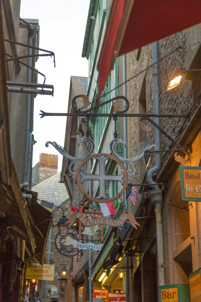 Walking around Mont Saint-Michel.