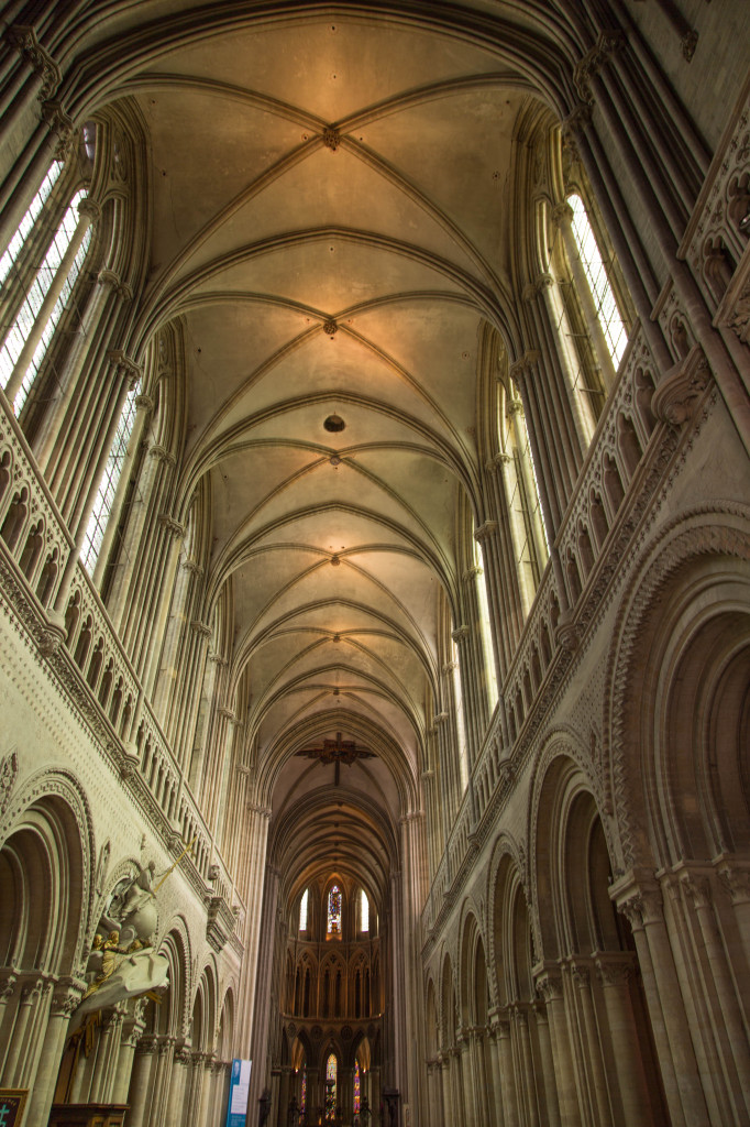 Inside the Bayeux Cathedral (Cathédrale Notre-Dame de Bayeux).