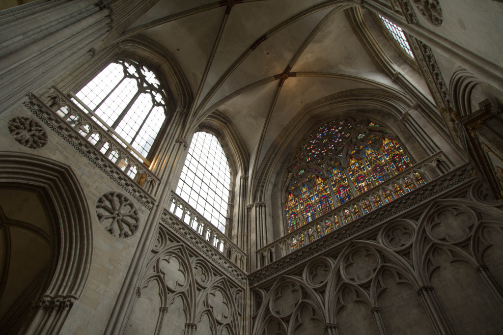 Inside the Bayeux Cathedral (Cathédrale Notre-Dame de Bayeux).