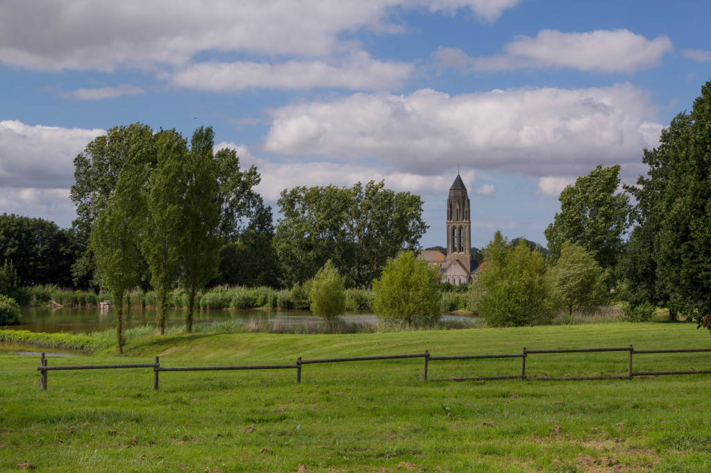 The town of Audrieu from the chateau.