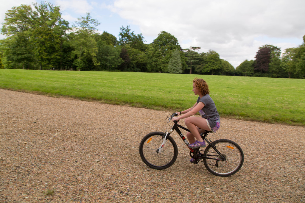 The newly minted bike rider.