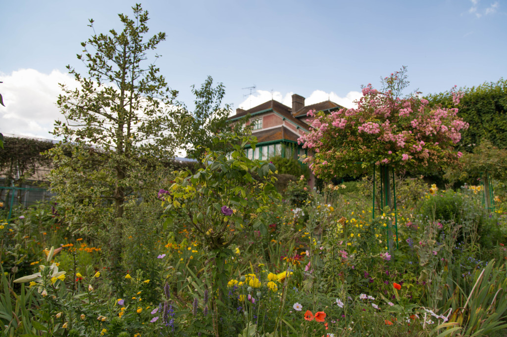 The garden behind Monet's home.