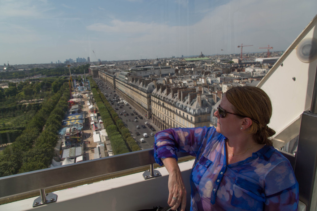 Kim takes in the view.