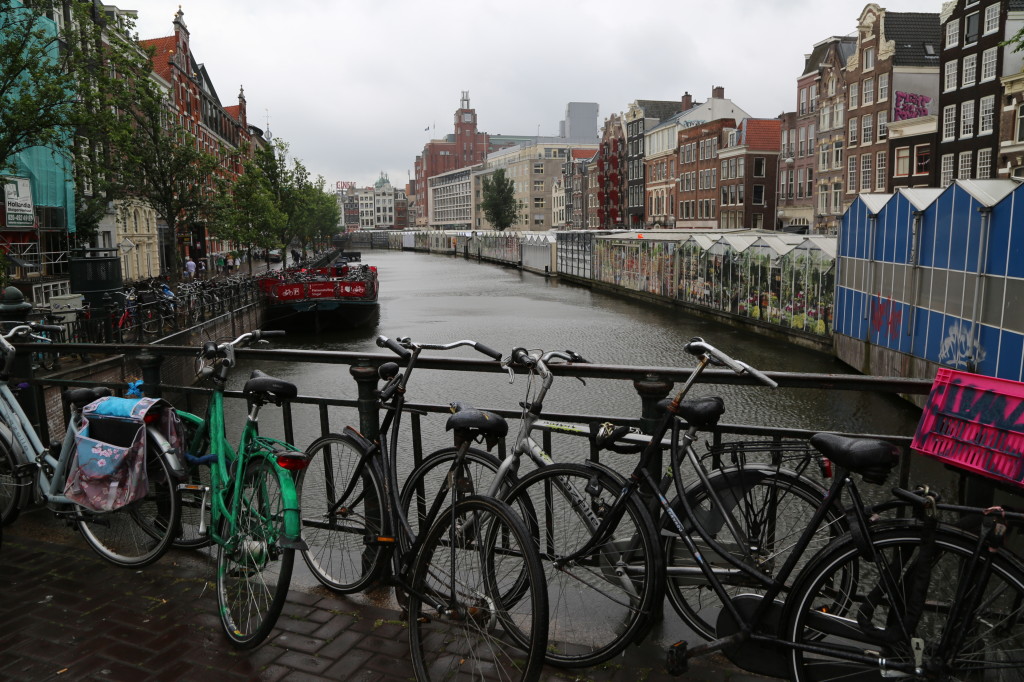 Bikes, canals and rain.