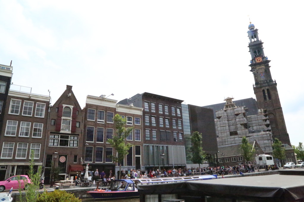 Anne Frank Huis from across the canal.